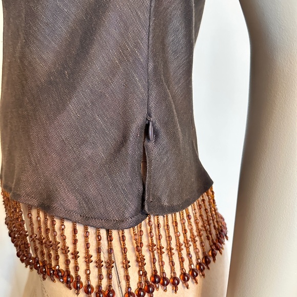 Lafayette 148 beaded linen top - Picture 8 of 13